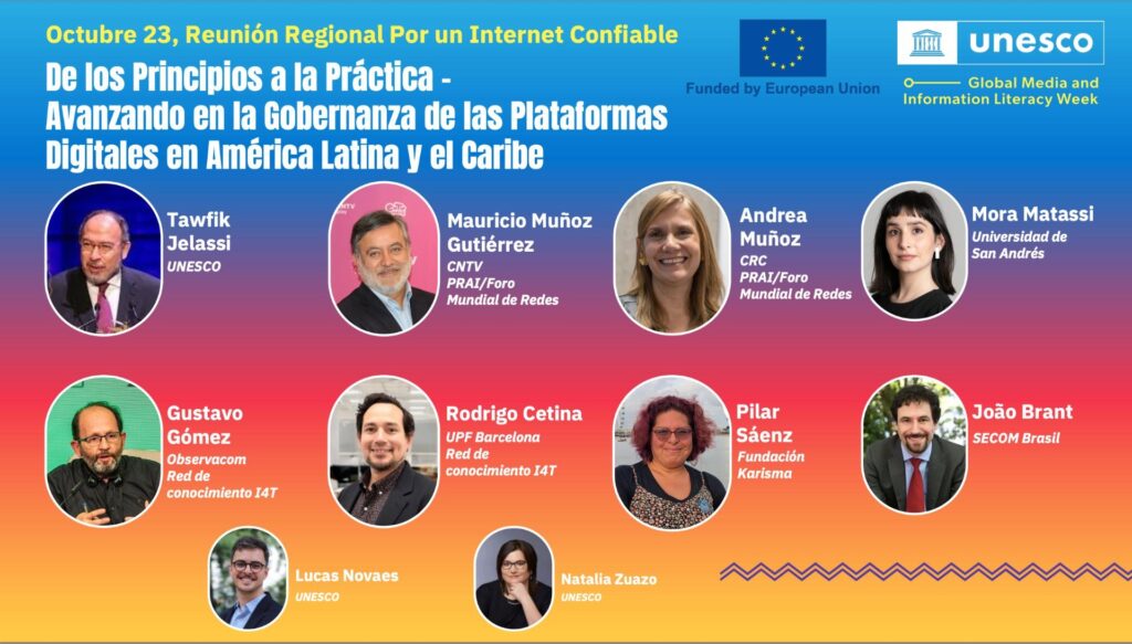 Reunión Regional sobre Gobernanza de las Plataformas Digitales en América Latina y el Caribe