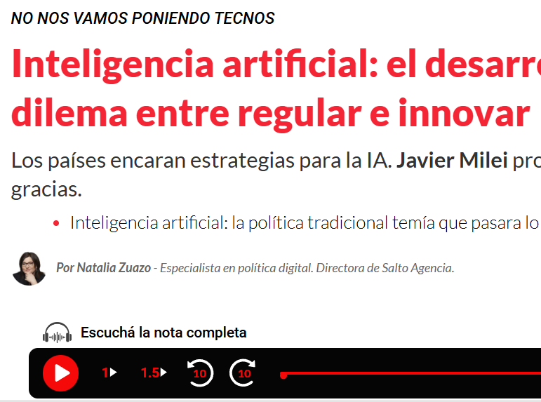 Inteligencia artificial: El falso dilema entre regular e innovar