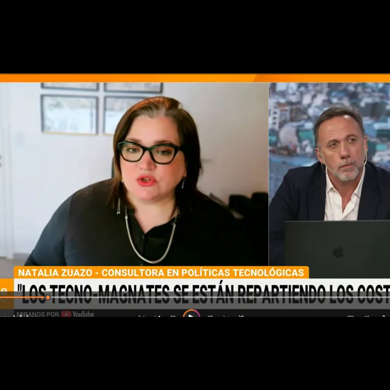 Natalia Zuazo conversó con infobae sobre los riesgos de la inteligencia artificial