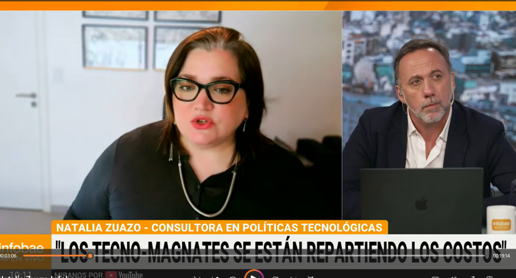 Natalia Zuazo conversó con infobae sobre los riesgos de la inteligencia artificial
